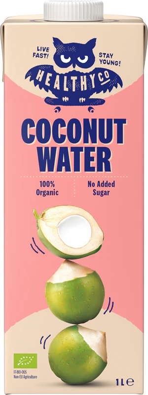 HealthyCo kokosriekstu ūdens BIO kokosriekstu ūdens BIO kvalitātē