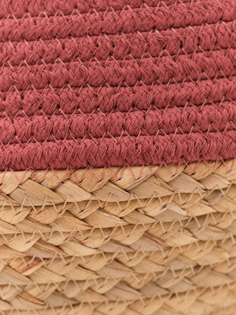 Opbergmand van touw - ROOD