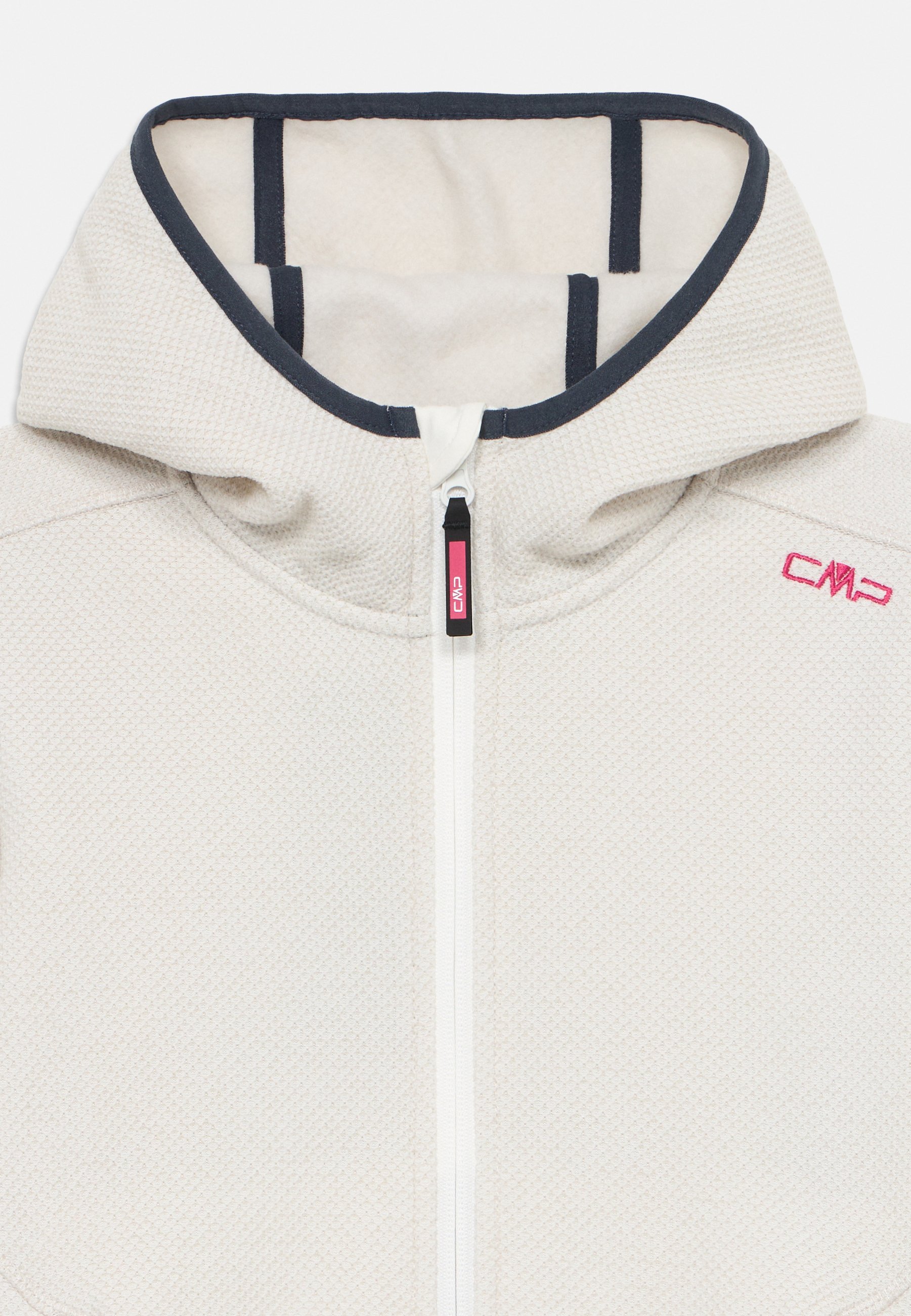 CMP KID G JACKET FIX HOOD UNISEX - Fleecejack - gebroken wit