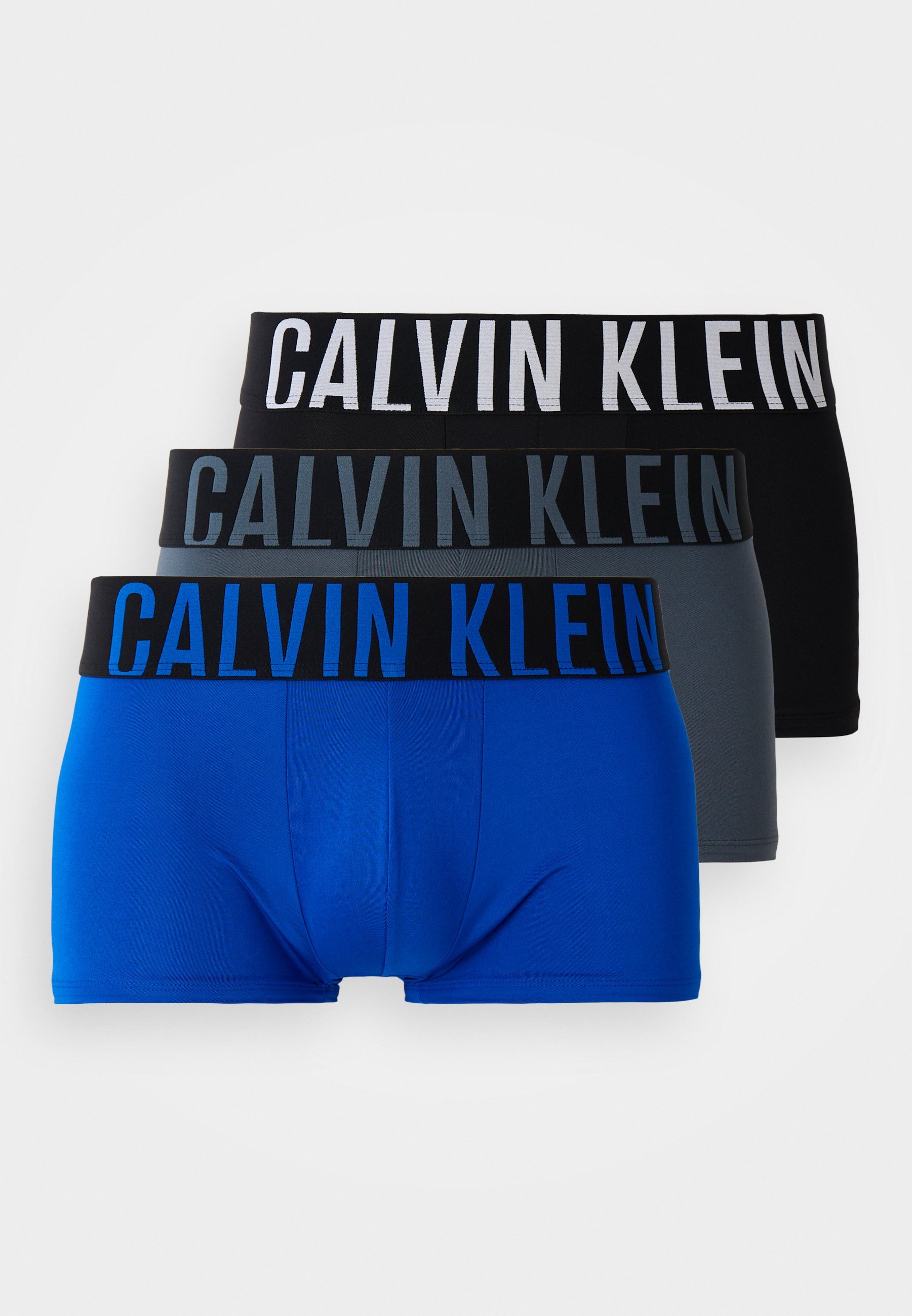 Calvin Klein Underwear LOW RISE TRUNK INTENSE POWER 3-PACK - Boxershorts - zwart/koningsblauw/turbulentie