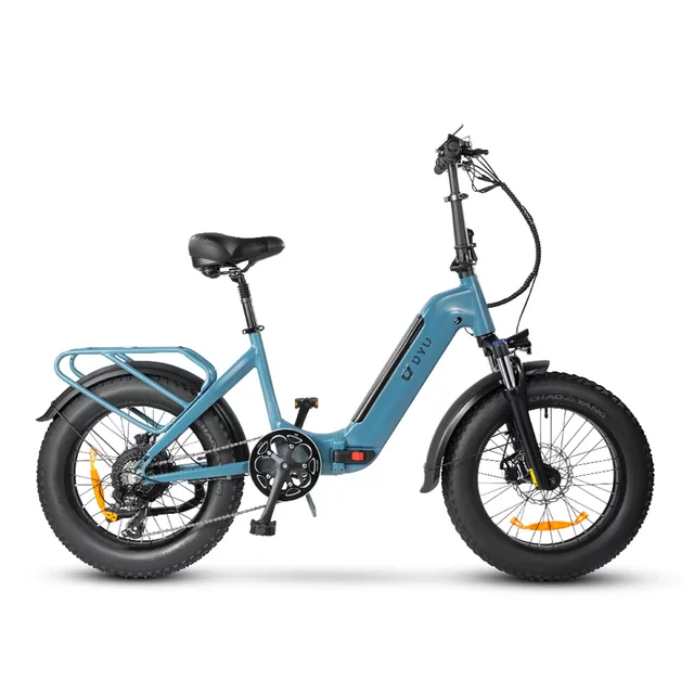 DYU 20 4.0 Fat Tire elektrische fiets voor volwassenen, 500W 48V 14AH, LG-accu, Shimano 7-versnellingen, opvouwbare e-bike