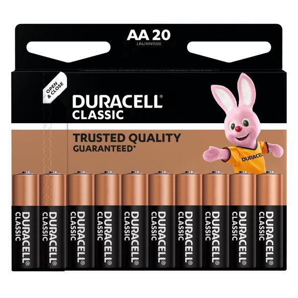 Duracell Classic AA baterije<br>20 komada
