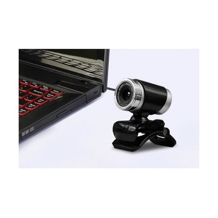 Webcam USB HD da 50 MP con microfono integrato, compatibile con laptop e computer desktop.