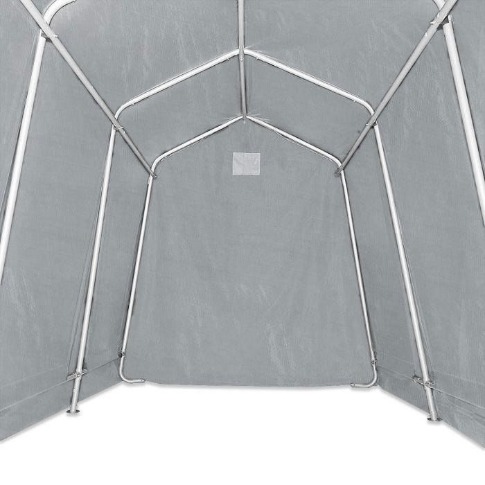 Garage tente moto - Motorguard MG2 - 1,6x2,4m - Acier galvanisé - Bâche PE 260g/m² gris