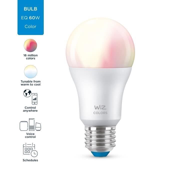 Lâmpada Inteligente Colorida WiZ E27 60W