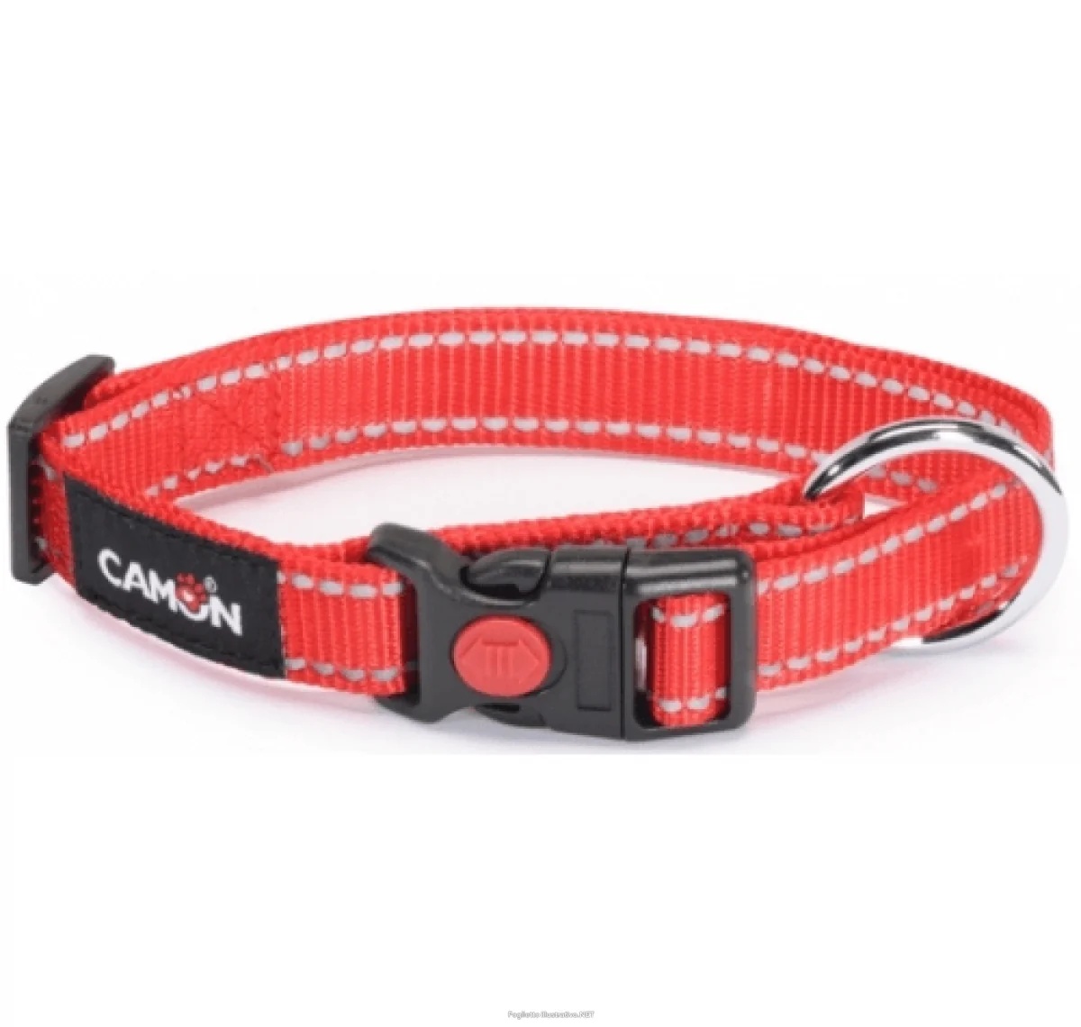 Reflektierender Kragen CAMON Niedrigspannungsrot 20 mm x 33/53 cm