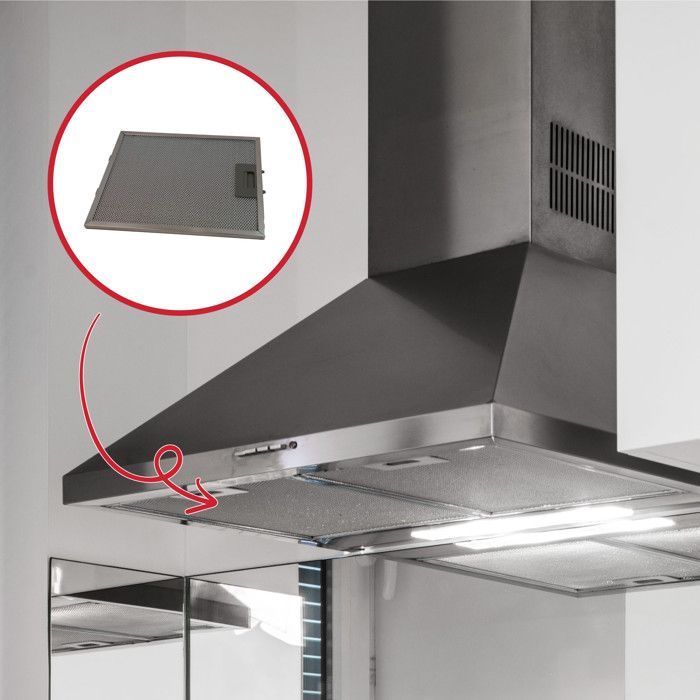 Cooker hood filter - SIEMENS - Metal - 310 x 250mm - Washable - Grey