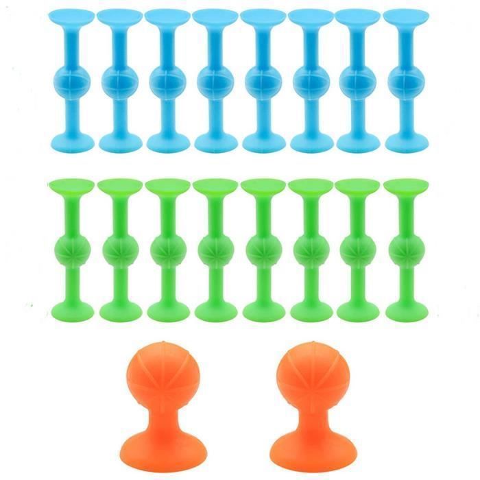 Ontspannende decompressiespeeltjes, siliconen zuignap dartset, plastic voor volwassenen (18 stuks)
