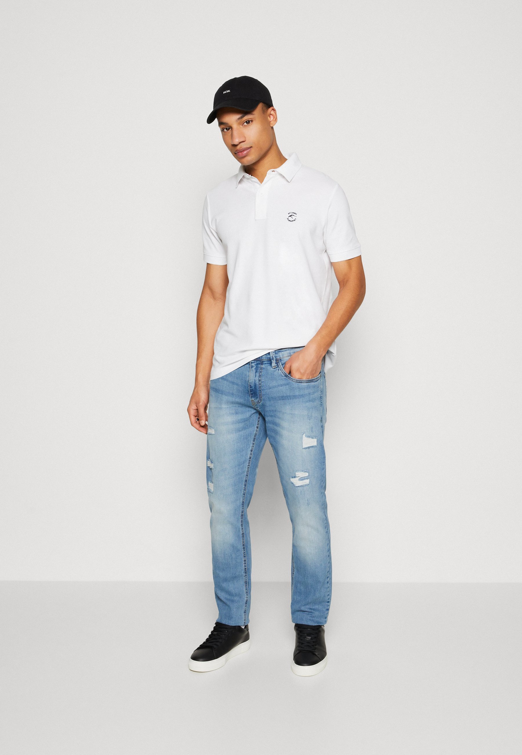 INDICODE JEANS Jean slim - délavage bleu