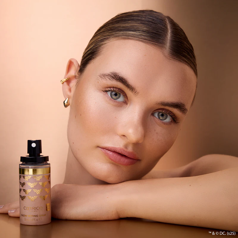 Spray fixador de glitter Catrice Mulher Maravilha