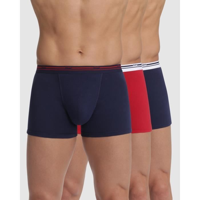 DIM Classic Colors Boxer x3 Azul/Rojo