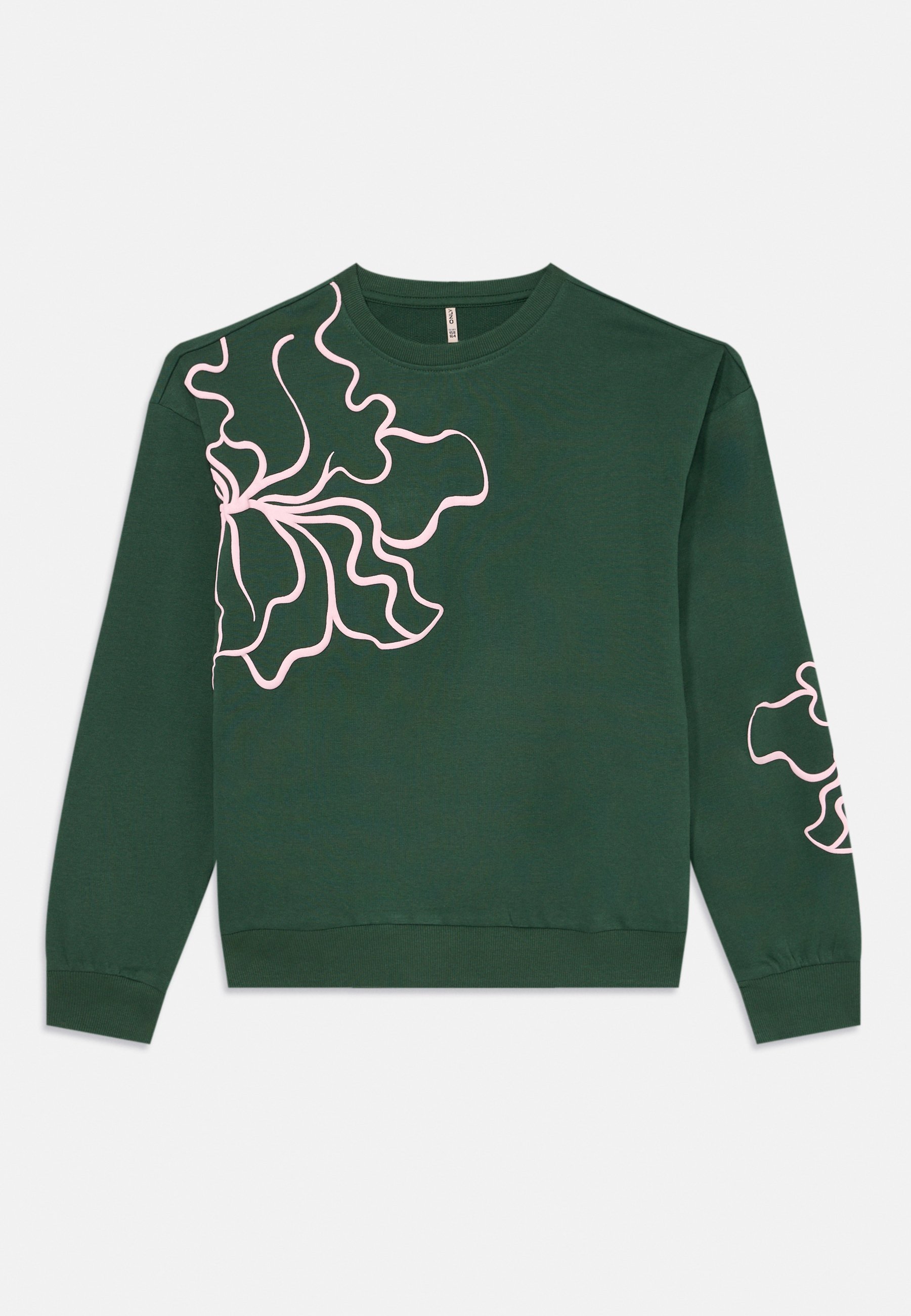 ONLY GIRLS KOGODESSA LIFE O NECK - Sweatshirt - pineneedle/roseate spoonbill