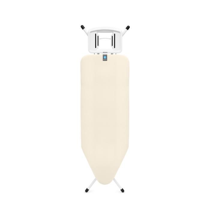 Tabla de planchar Brabantia C, 124x45 cm, Soporte para plancha de vapor sólido SSIR - Crudo