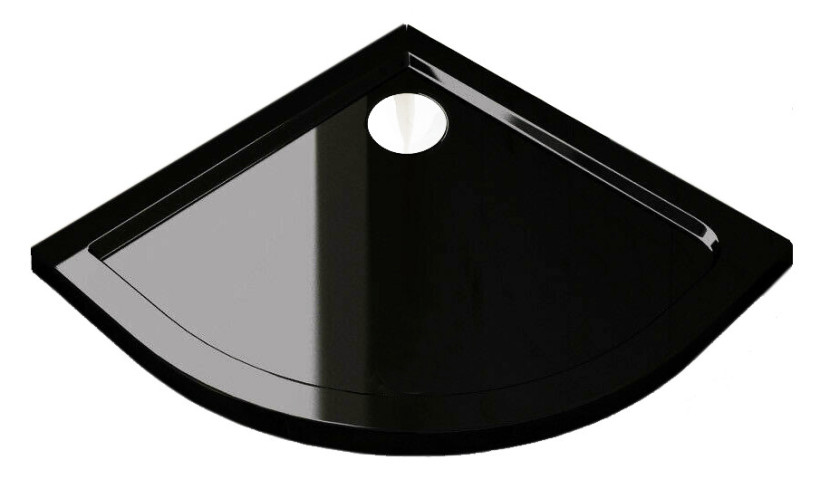Brodzik niski 5 czarny 80x80 BLACK LOFT industrial do Lisy