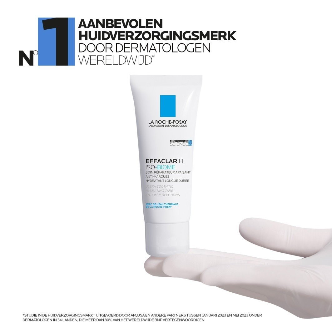 La Roche-Posay Effaclar H ISO-BIOME dieninis kremas, 40 ml