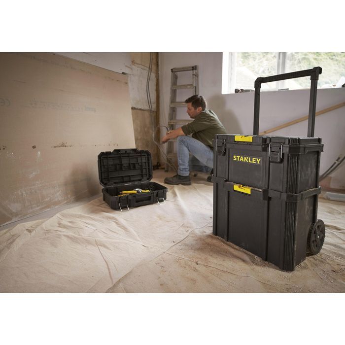 Carrello portautensili 3 in 1 - STANLEY - STST83319-1 - 4 ruote - Portata 45 kg - Maniglia telescopica