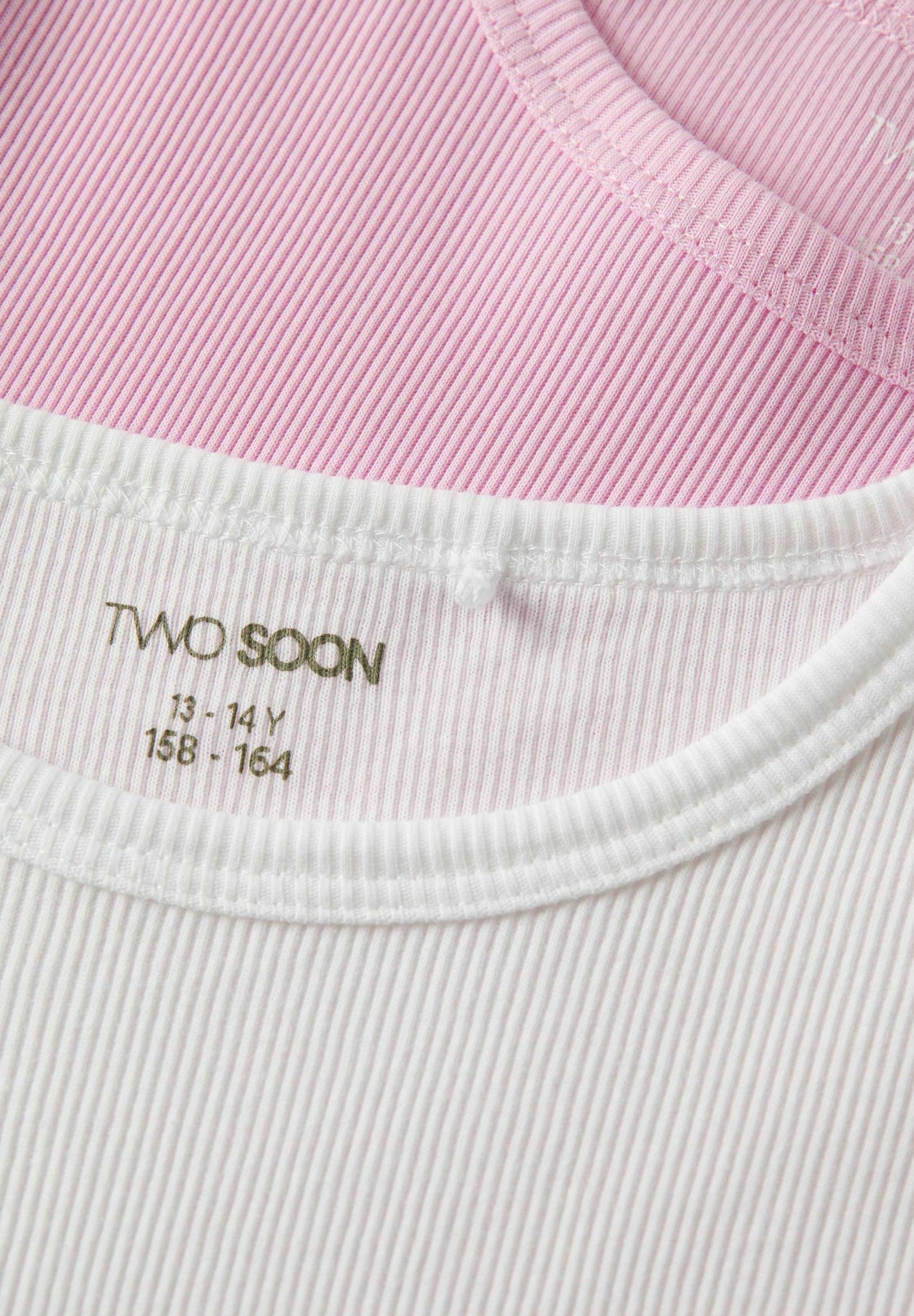 TWO SOON 2ER-PACK - Basic T-shirt - helderwit
