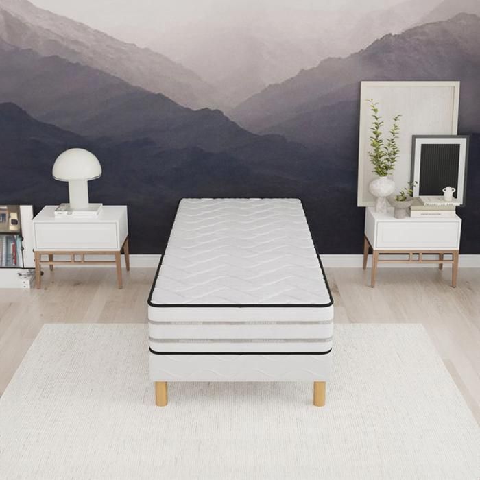 Memory Premium Set 90x200 | Slatted base + memory foam mattress | 25 cm of balanced comfort