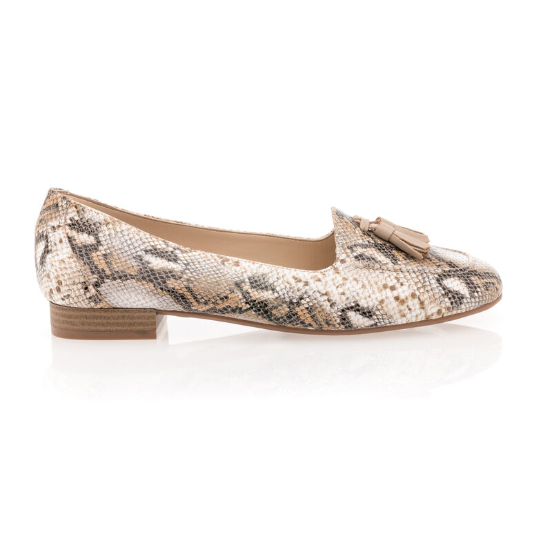 Beige Damen-Loafer/Bootsschuhe
