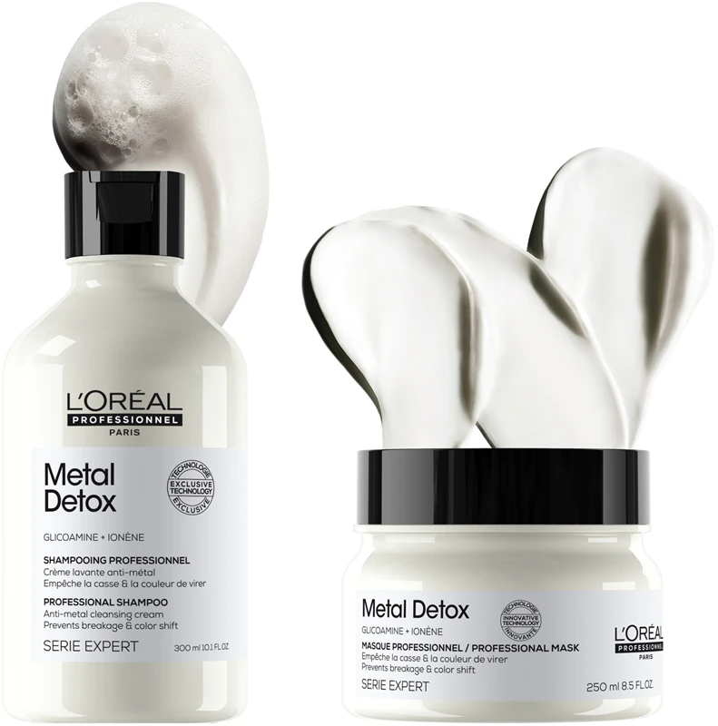 Kit de presente L'Oréal Professionnel Serie Expert Metal Detox para cabelos coloridos e danificados