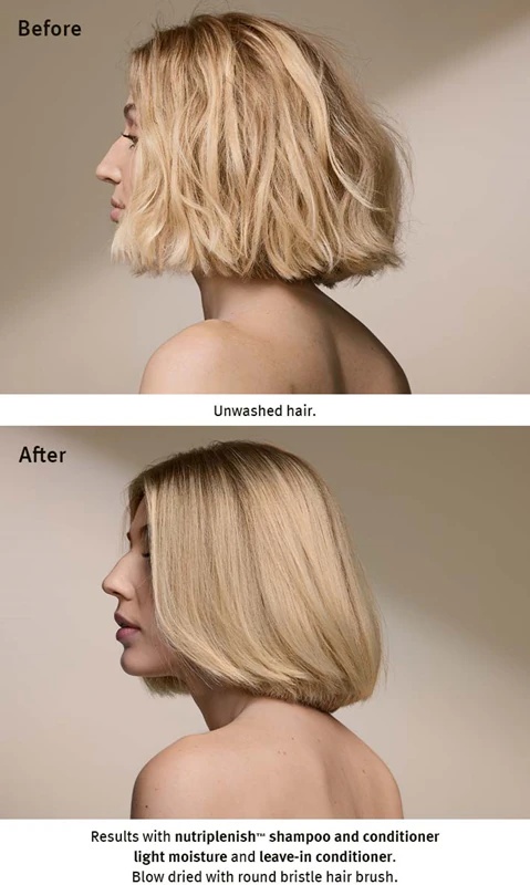 „Aveda Nutriplenish™ Conditioner Light Moisture“ – lengvas, maitinantis ir drėkinantis kondicionierius.