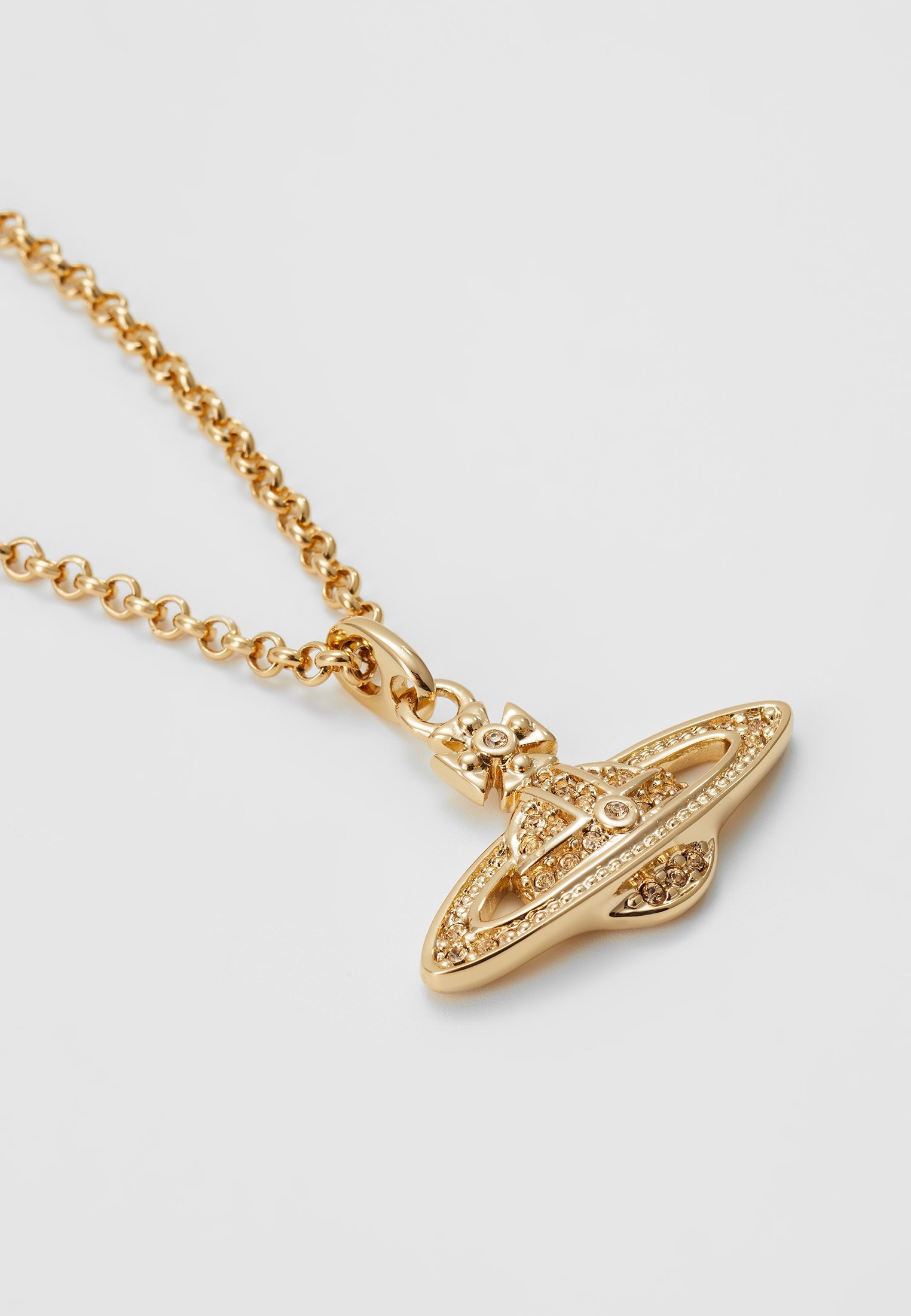Collana Vivienne Westwood MINI RELIEF PENDANT UNISEX - color oro chiaro color Colorado