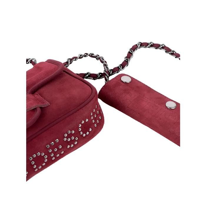 TEMPS DES CERISES - Bolso de piel de ante - burdeos - Artículos de piel para mujer