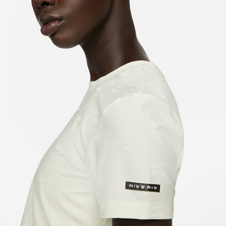 Air crop top met korte mouwen