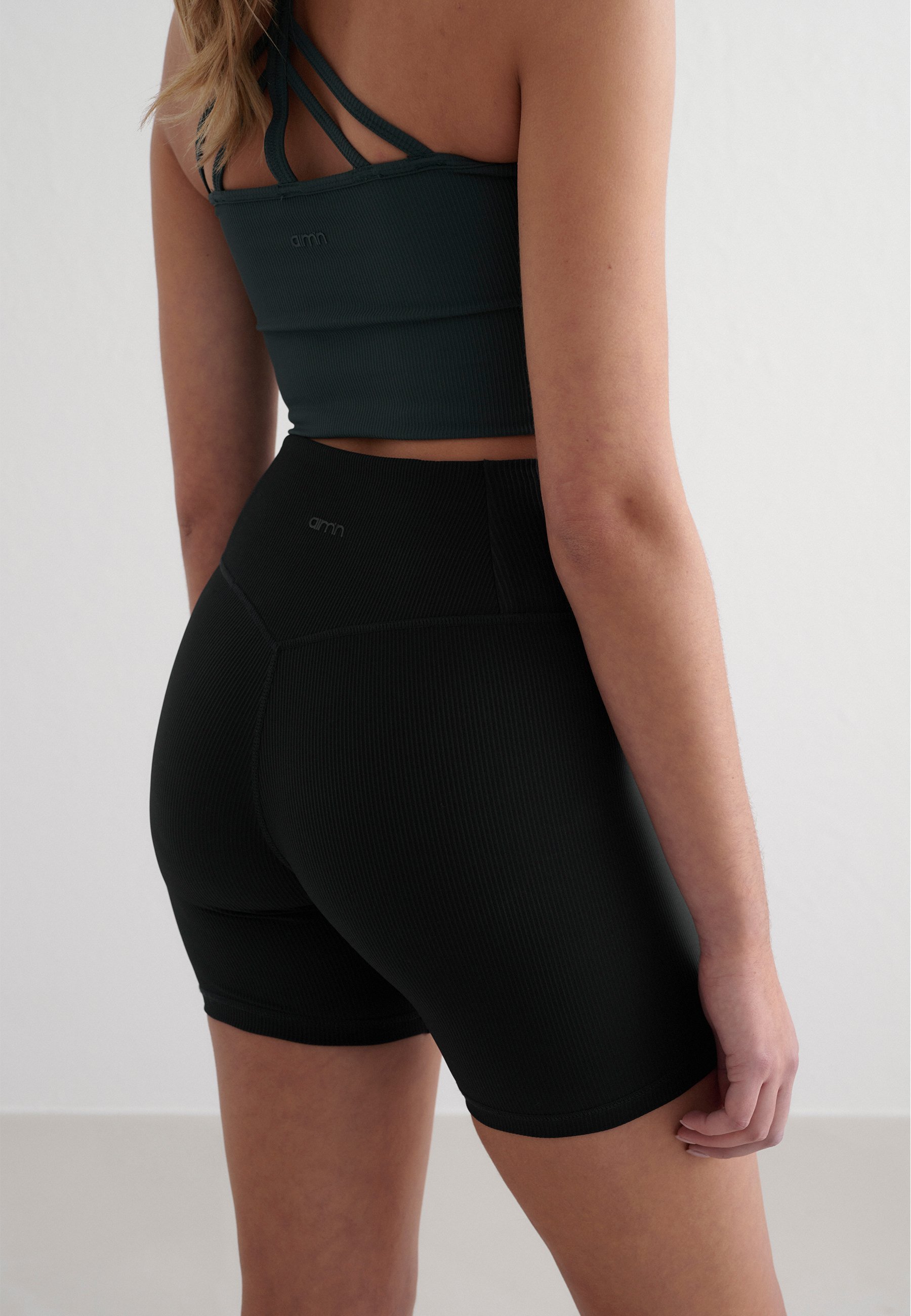 aim'n® RIBBED PERFORMANCE - Leggings - zwart