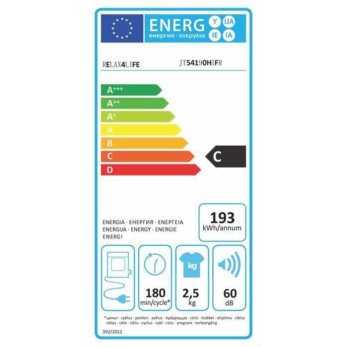 Sèche-Linge - RELAX4LIFE - 800W - Capacité 4KG - 5 Modes de Fonctionnement - Minuterie 0-180min - Tambour en Acier Inoxydable