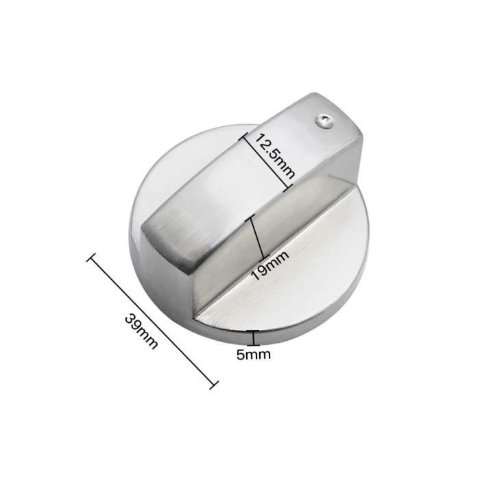 6 stuks universele metalen bedieningsknoppen voor gasfornuis, 6 mm universele bedieningsknoppen voor fornuis