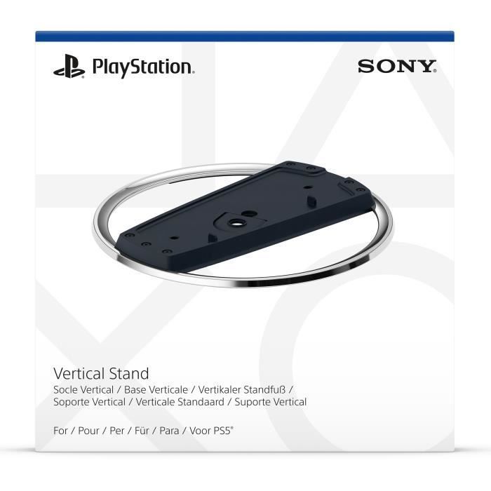 Pack PS5 Digitale (sans lecteur CD) : Console PlayStation 5 (Modèle Slim) + Socle Vertical + Station de charge pour DualSense