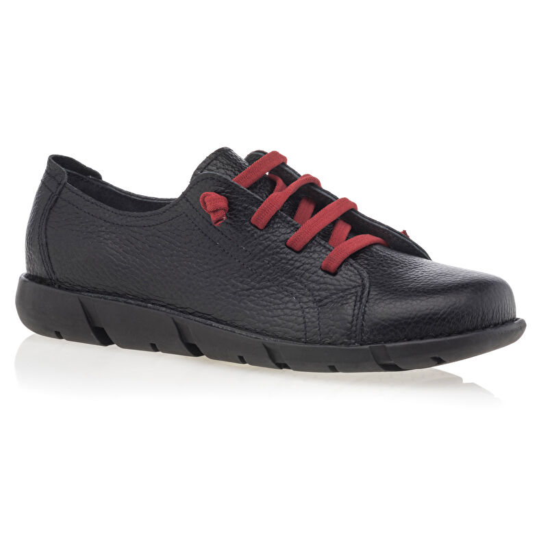 Zapatos de mujer negros con cordones / Zapatos Derby