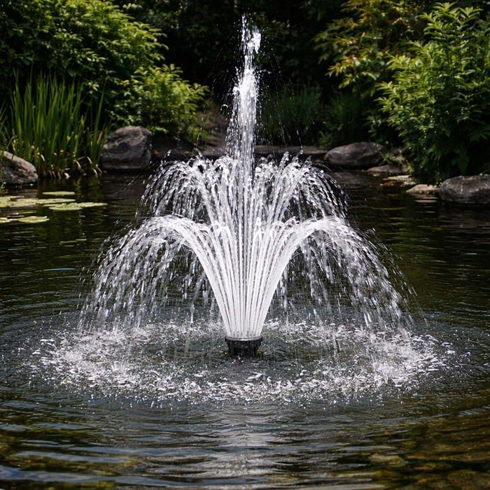 Kit de fijación SunSun 3 con 2 boquillas para fuente y accesorios - para bombas de chorro de agua para fuentes de estanque de la serie HJ, por ejemplo, HJ-1544