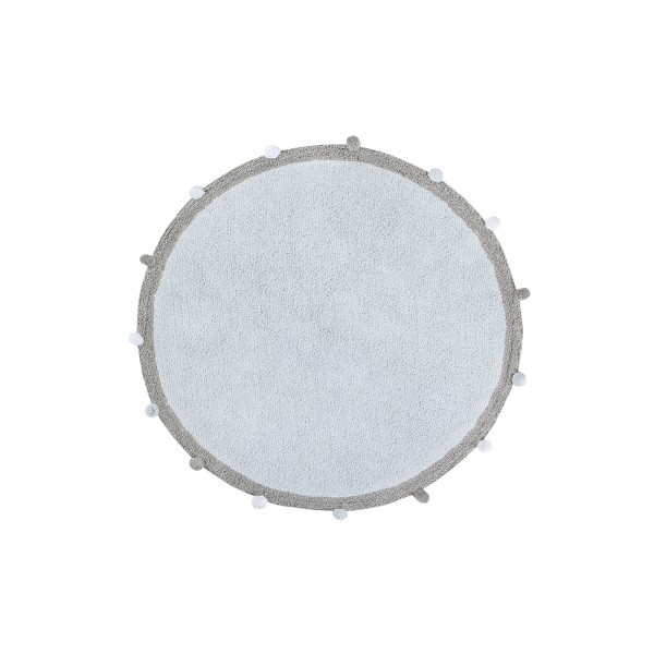 Dywan dziecięcy BUBBLY SOFT BLUE 120x120 niebieski
