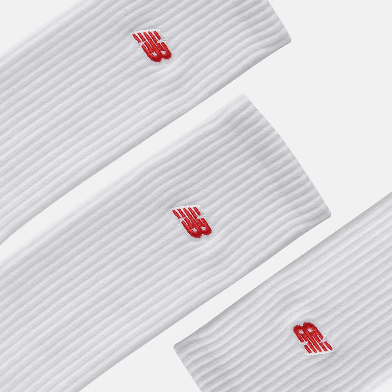 Bluza z logo NB Patch, unisex, 3 pares - BIAŁA
