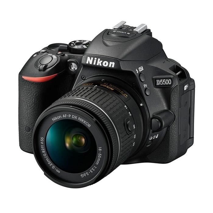 NIKON D5500 Black + AF-P 18-55VR SLR Camera with Lens