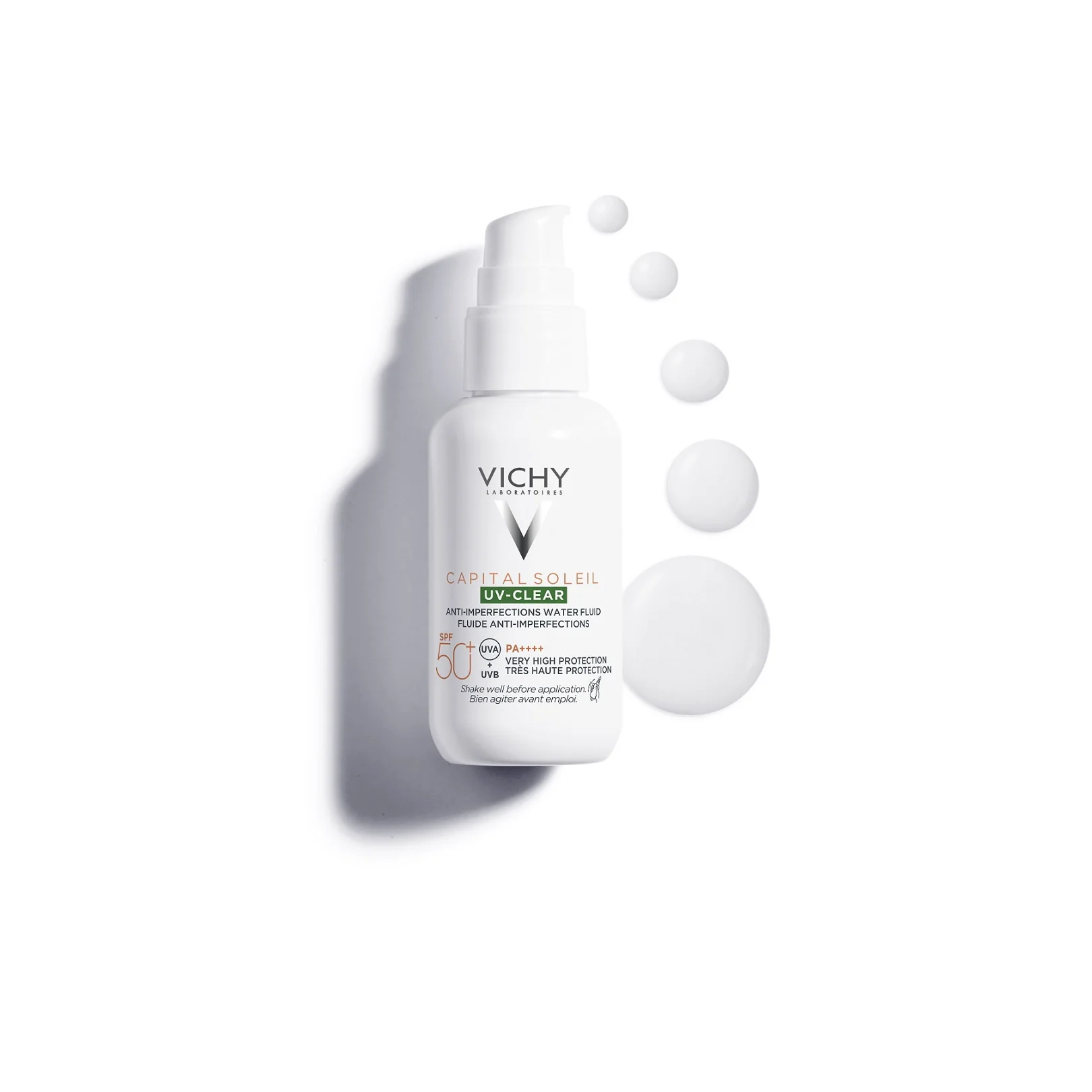 Capital Soleil Capital Soleil UV-Clear Fluido Anti-Imperfezioni SPF50+ - Crema viso giorno antimperfezioni, Trattamenti Protettivi