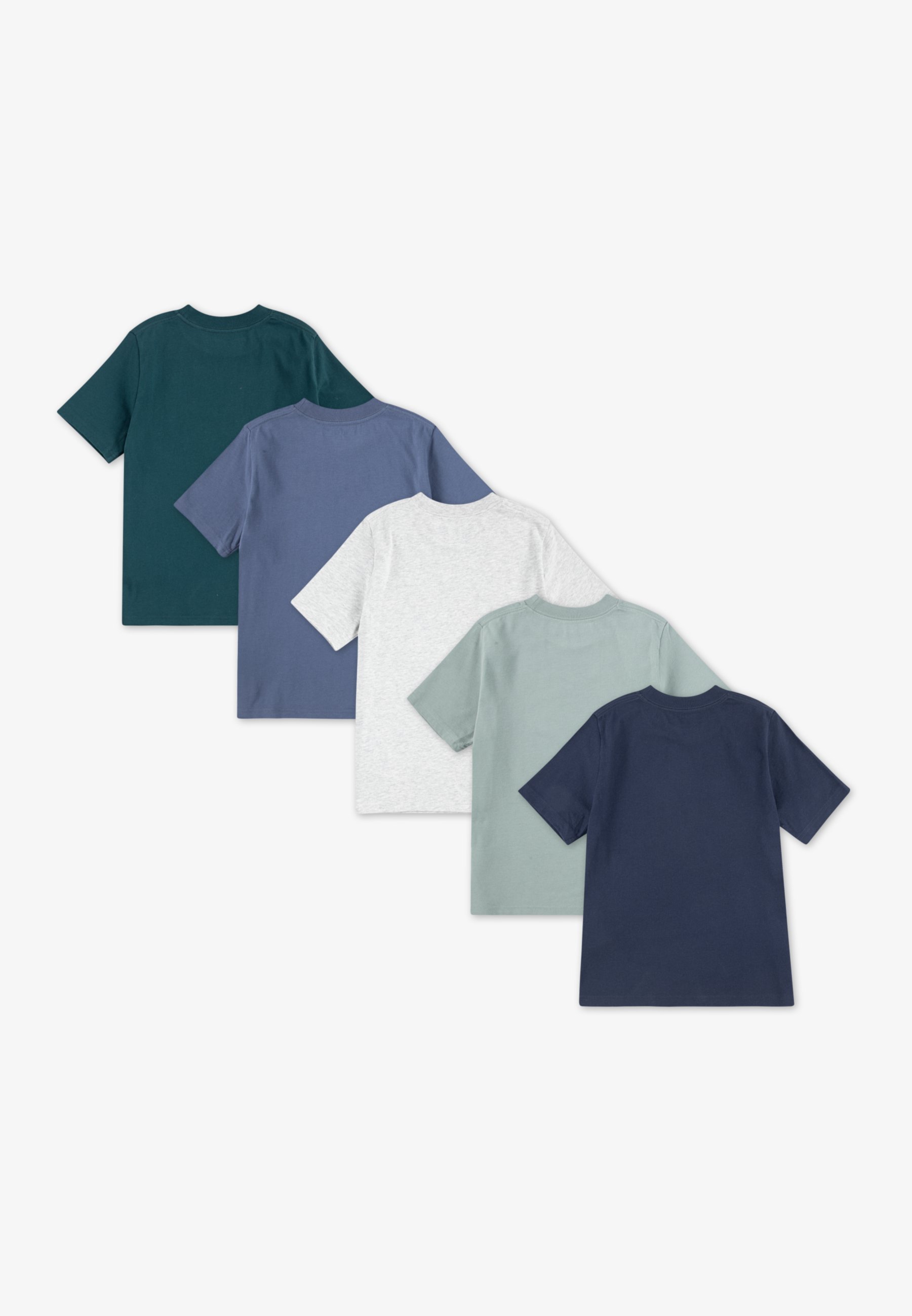 Abercrombie & Fitch T-Shirt 5er-Pack – Basic-T-Shirt – marineblauer Blazer