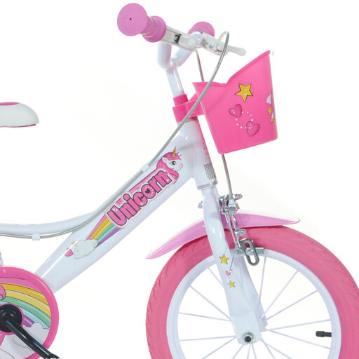  Bicicletă Unicorn pentru copii de 14 inci, pentru vârste între 4 și 6 ani