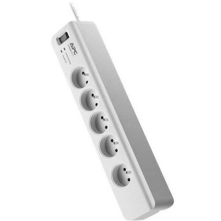 Overspanningsbeveiligde stekkerdoos - APC - 5 stopcontacten - 230V - Frankrijk - 10 ampère