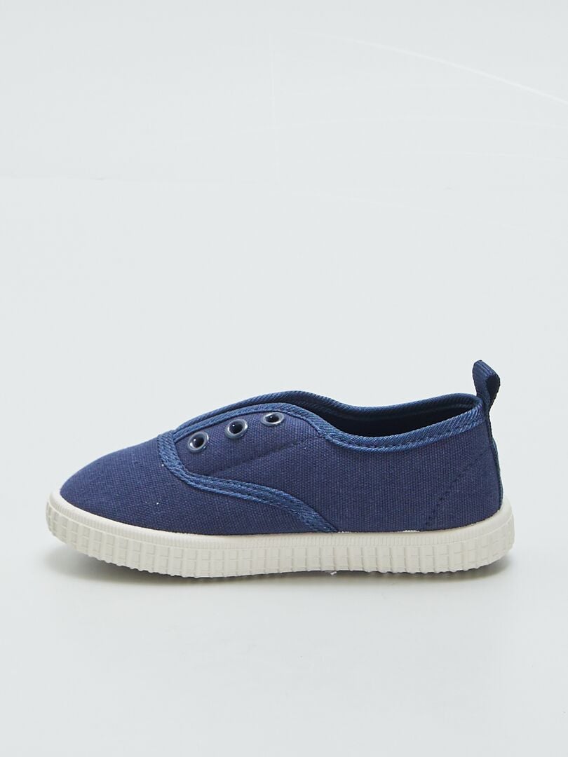 Canvas sneakers - BLAUW