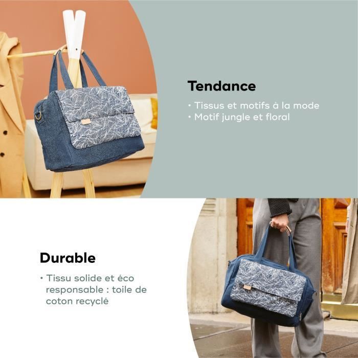 Borsa fasciatoio Babymoov Day to Day - Alla moda e funzionale, capacità 23 litri, tasche multiple, 6 accessori inclusi, palmare
