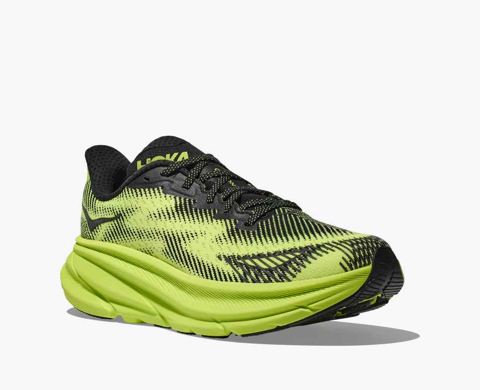 HOKA Stealth/Tech Clifton 9 GORE-TEX Vert/Laitue