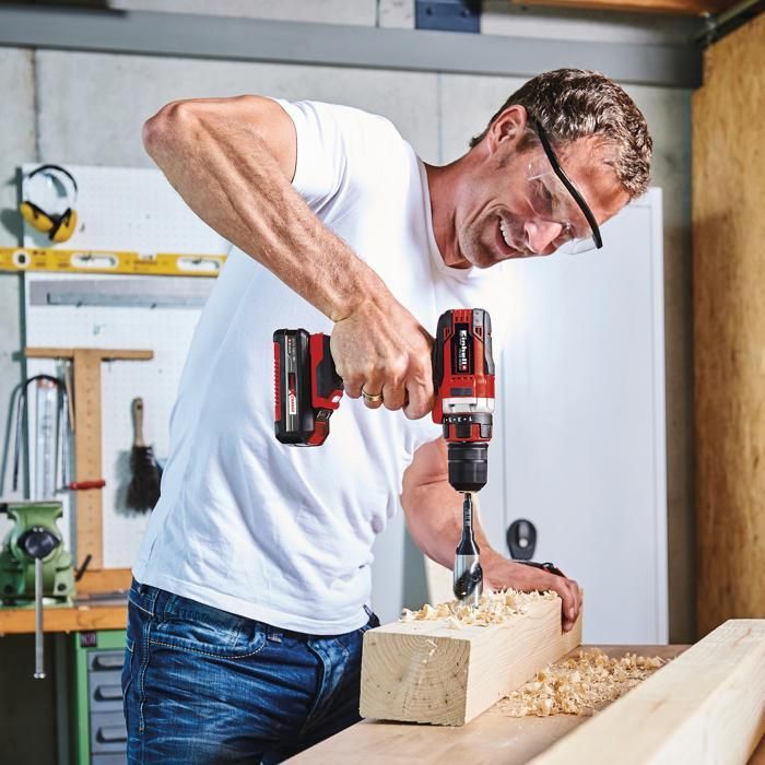 Einhell TE-CD 18/40-1 Li Cordless Drill Driver (2 x 1.5 Ah) PXC (18V) Supplied with 2 x 1.5 Ah Batteries and a Charger
