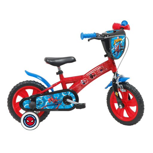  Bicicleta infantil do Homem-Aranha de 12 polegadas para crianças de 3 a 5 anos.