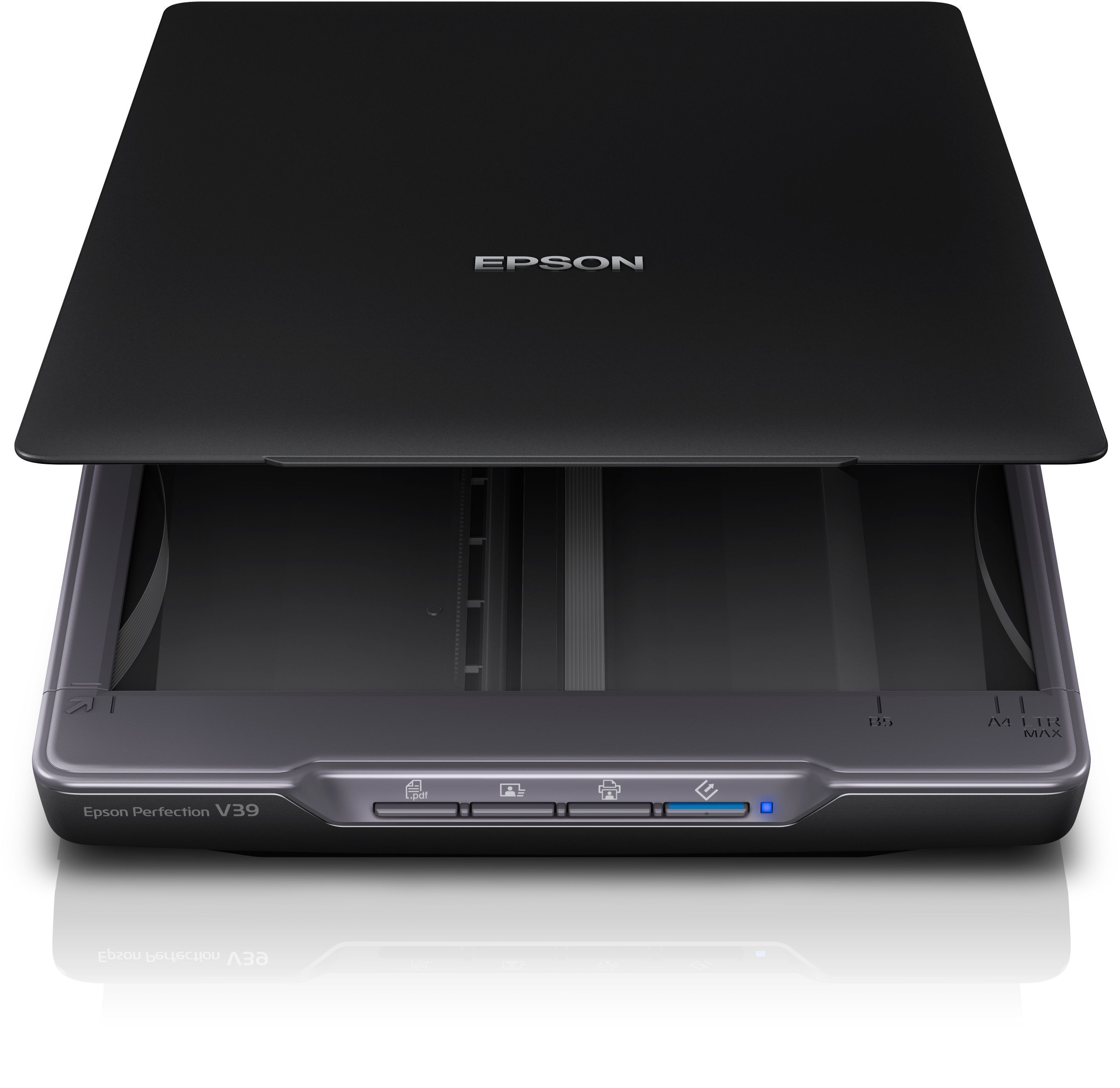 Scanner de mesa EPSON Perfection V39II A4 - Preto - 4800 dpi - USB 2.0