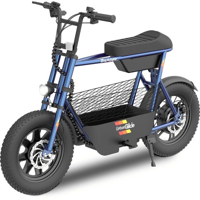 Bicicletta elettrica senza pedali - URBANGLIDE - Thunder 160 - Autonomia di 30 km - Velocità di 25 km/h - Freni a disco