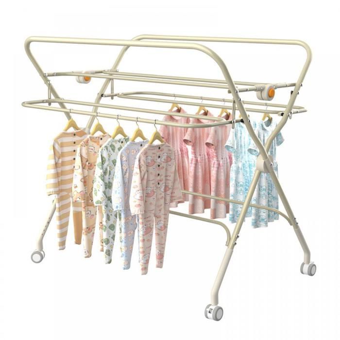 Cambiador plegable 2 en 1 MIPAN - Altura ajustable (83-91 cm) - Con 4 ruedas + bolsa de almacenamiento + arco de juego - Blanco