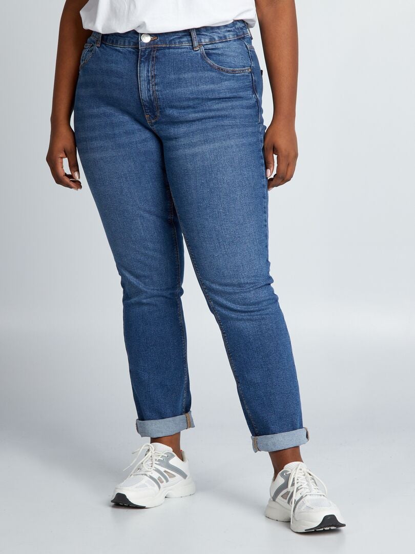 Calça jeans regular de 5 bolsos tamanho L30 - AZUL